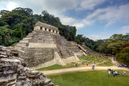Palenque pyramid Mexico