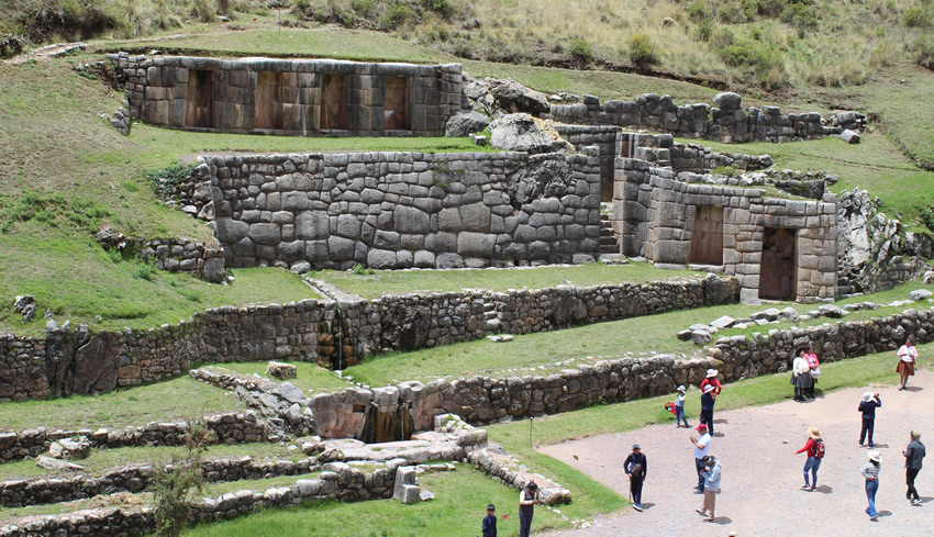 Wide view of megalithic structures